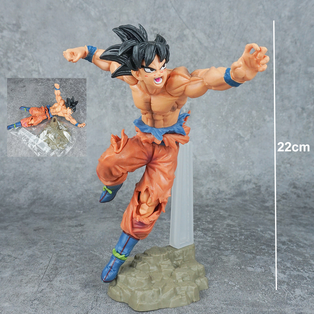 DBZ Goku Stone base 22cm Figure OPP Packing