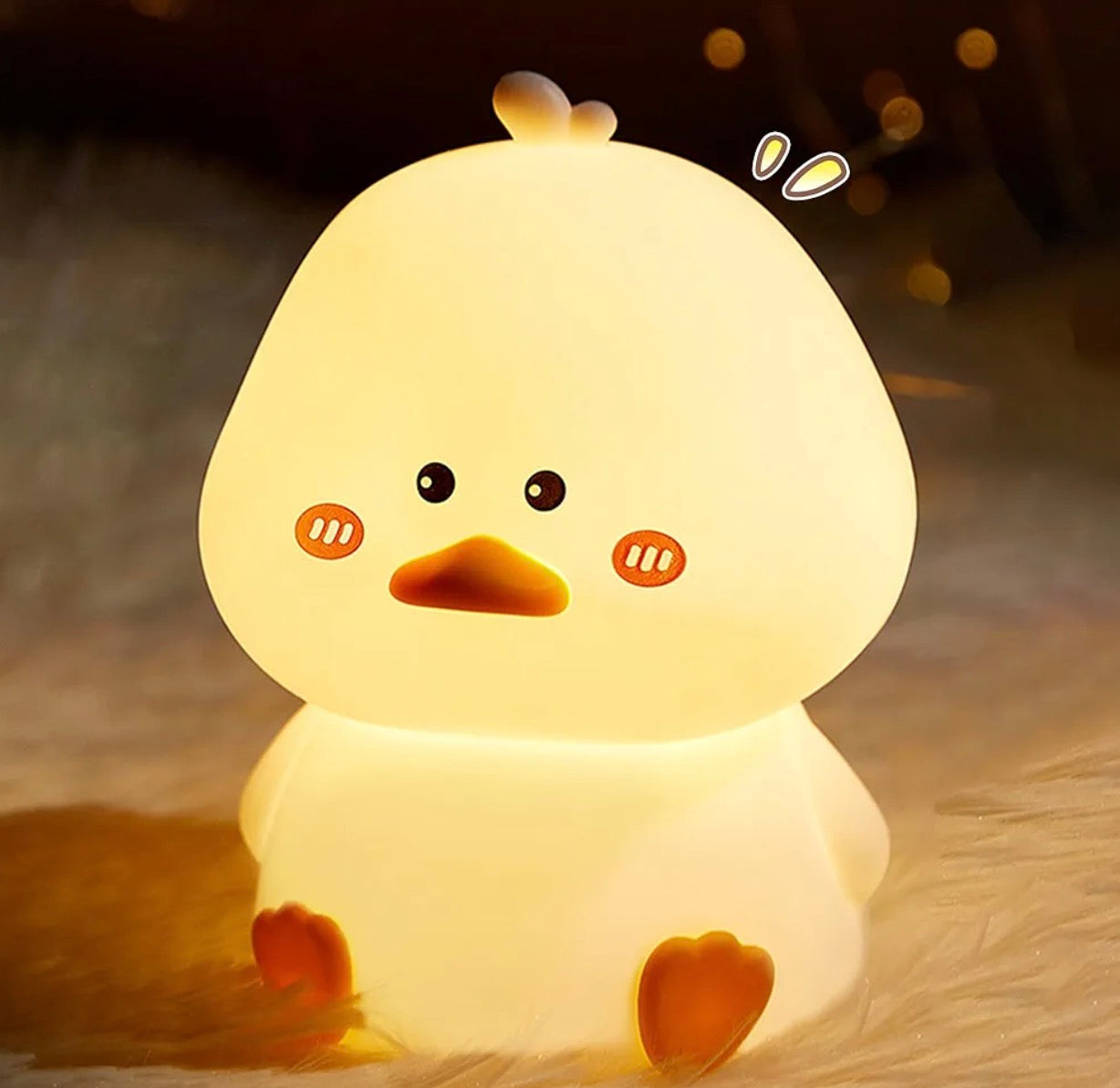 Lovely Duck Sillicon Night Lamp