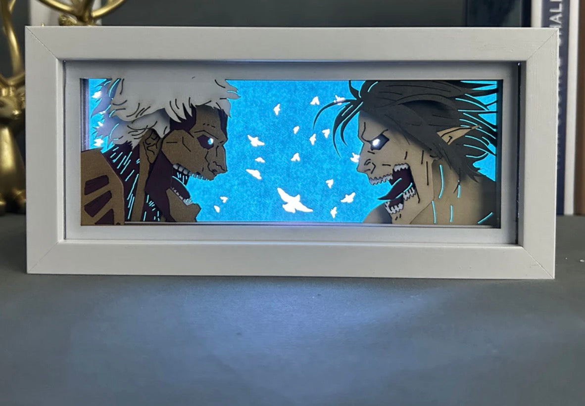 Attack Deathnote Anime 3d rectangular Lamp