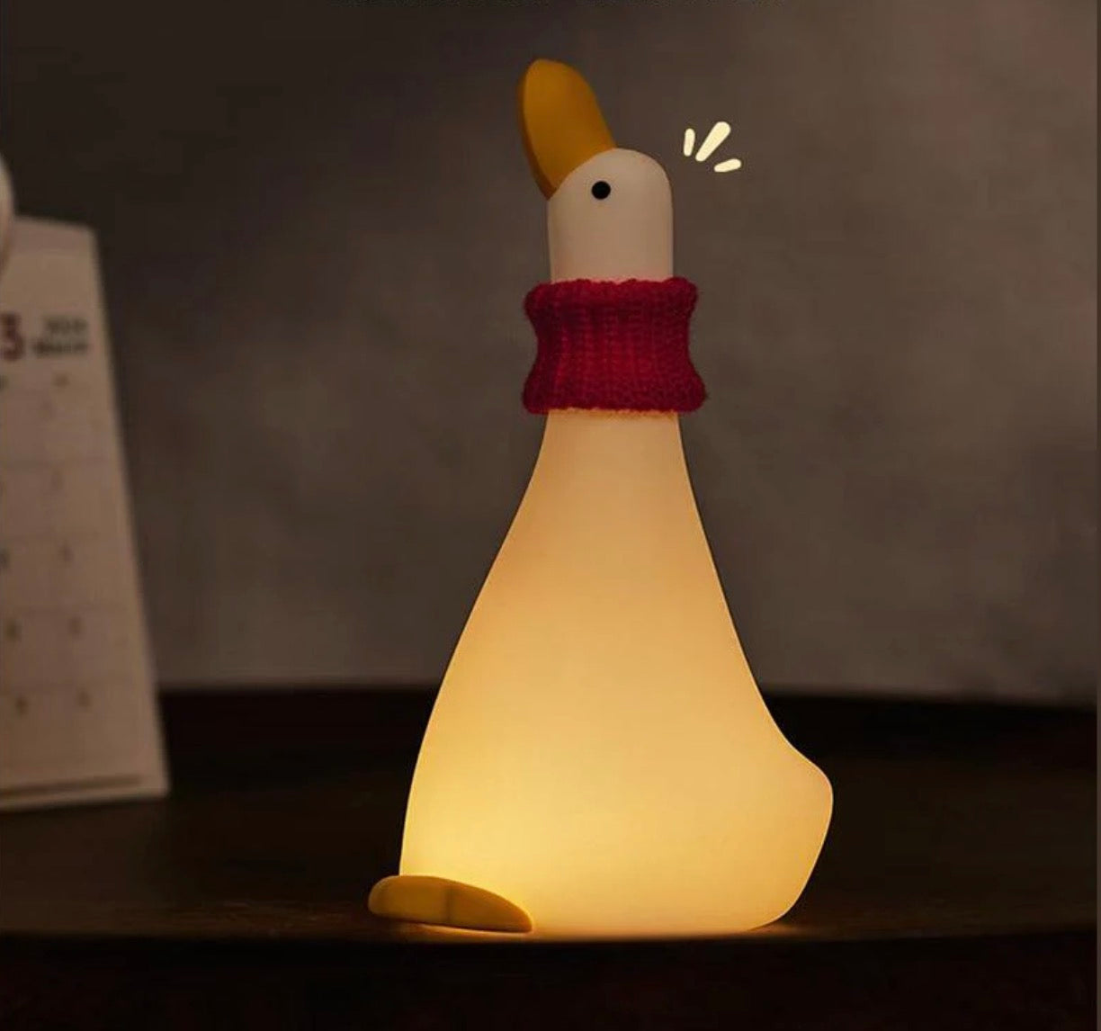 Duck with Mufler Sillicon Night Lamp